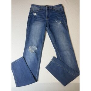 Hollister High Rise‎ Super Skinny Jeans Size 7 Distressed W28 L32
